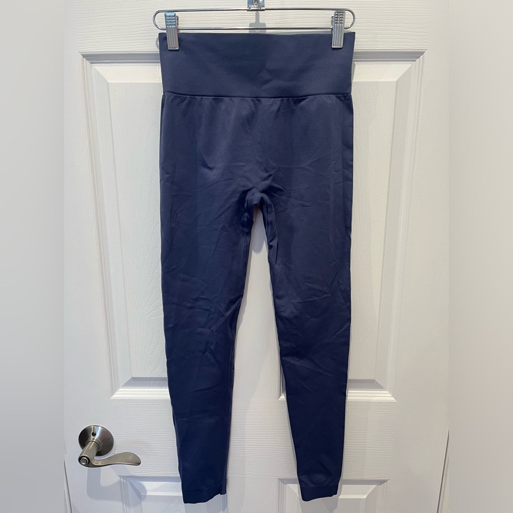 Knix Good to Go Seamless Leggings Blue Medium Workout Gym Activewear Athleisure